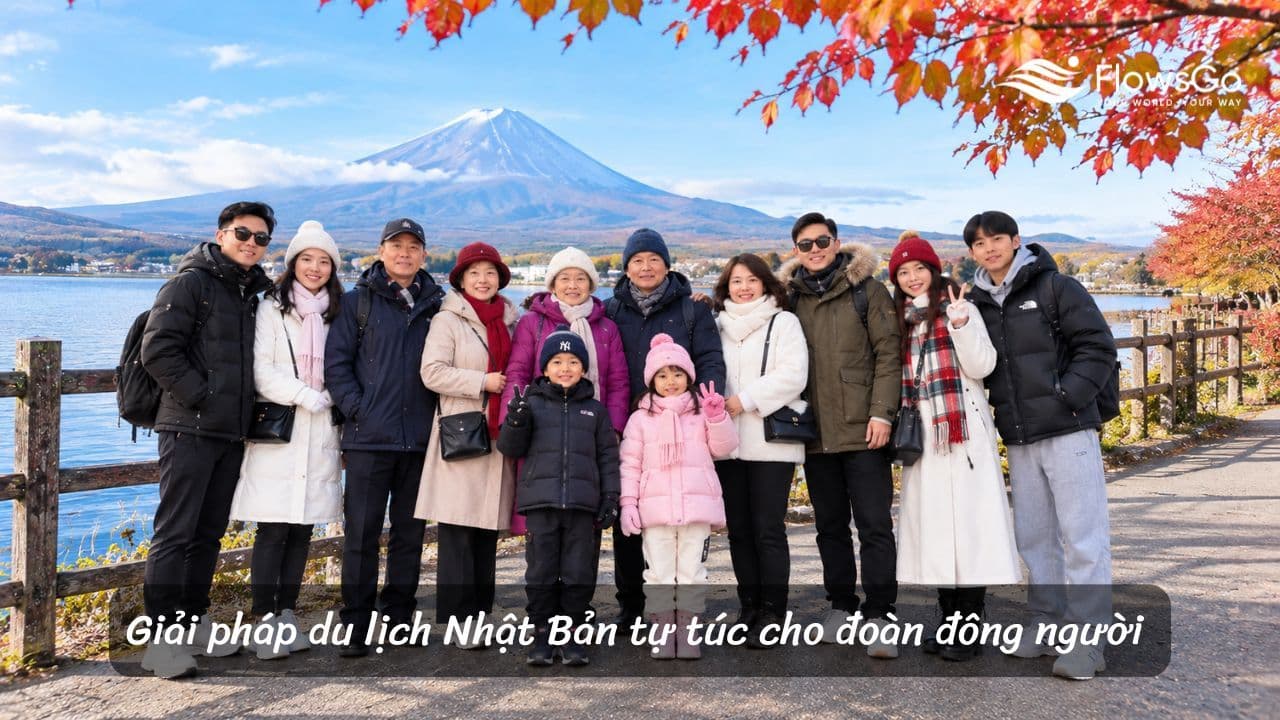 Giải pháp du lịch Nhật Bản tự túc cho đoàn đông người